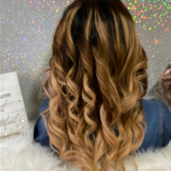 🔥 New Nakeisha 20” Ombré 4X4-T Part Closure 💯 Brazilian Human Hair Wig 🔥 - Picture 8 of 11